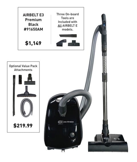 SEBO AIRBELT E3 Premium Onyx