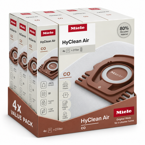 Miele CO sleeve four boxes of vacuum bags