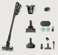 Miele Triflex HX3 Aqua Obsidian Black cordless vacuum and accessories