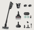 Miele Triflex HX3 Plus Aqua Obsidian Black cordless vacuum and accessories