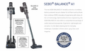 SEBO BALANCE A1 cordless vacuum with accessories and warranty